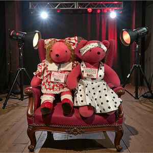 North American Bear Company VIB Plush Set Bearilyn Monroe & Bearly Temple